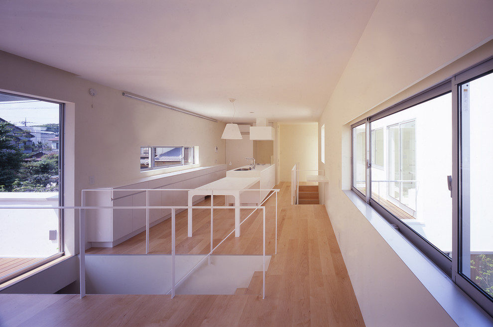 Photo of a modern formal open concept living room in Tokyo Suburbs.