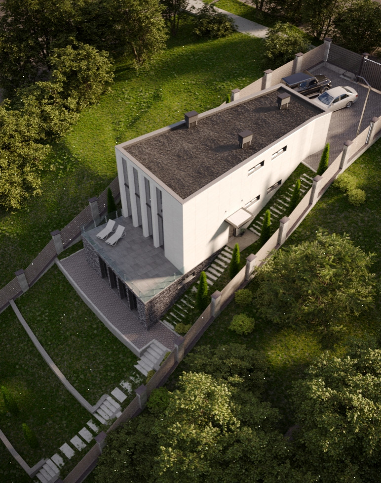 Архитектурный проект современного коттеджа