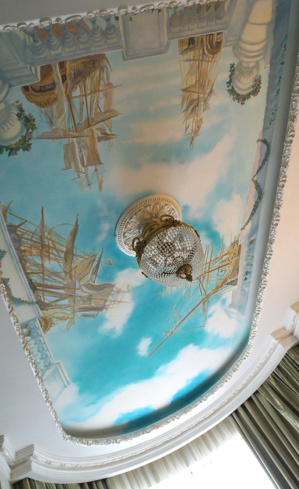 Роспись потолка в кабинете