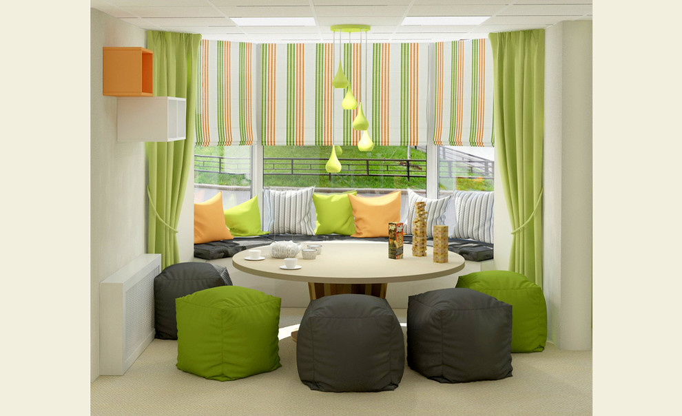 Дизайн-проект интерьера тайм-кафе "Песочница"