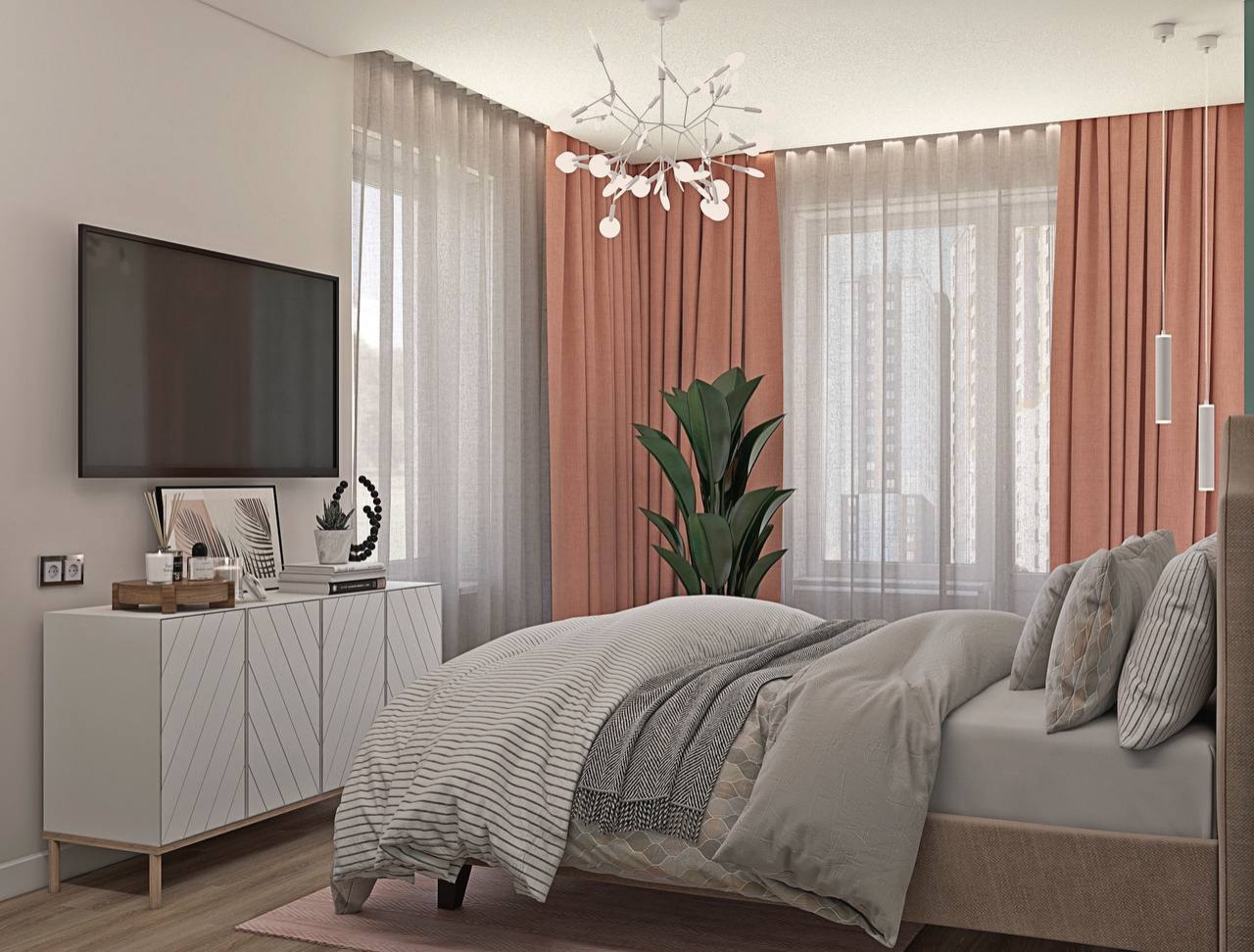 Дизайн проект в ЖК Дисквери Парк 75м²