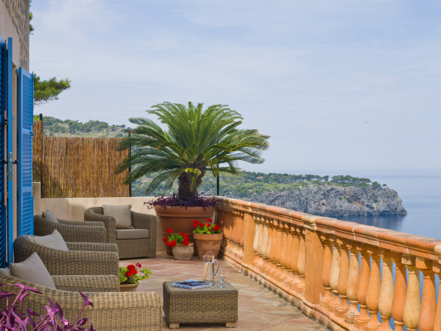 Majorca Villa rustik-traedaeck
