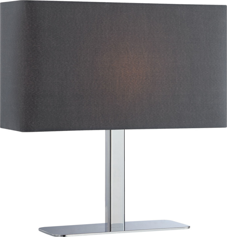 Levon Table Lamp - Chrome, Black