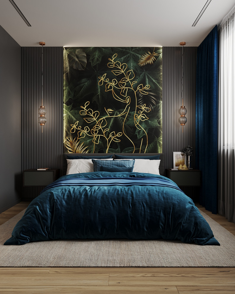 Дизайн спальни "Ночной город"