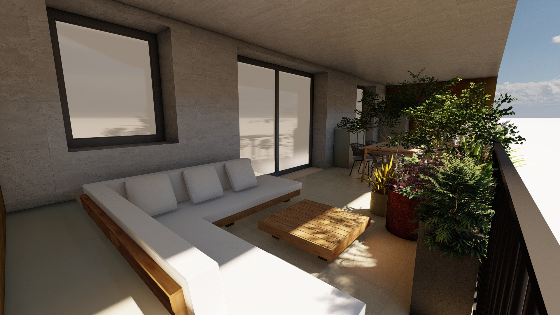 Una stanza all'aperto