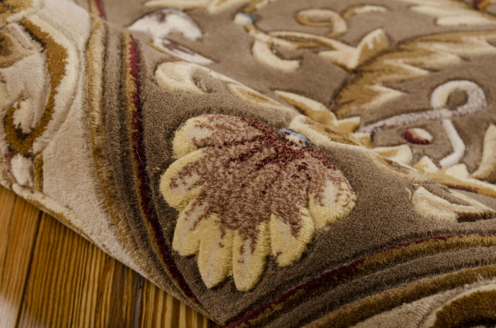 Nourison Versailles Palace Mushroom Area Rug, 7'6"x9'6" Traditional