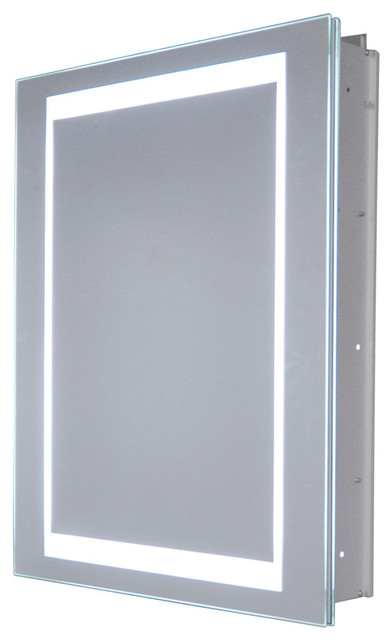 Recessed LED Medicine Cabinet 16"W x 20"H - Modern ...