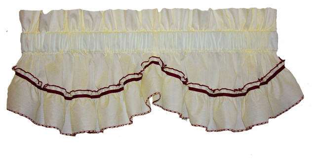 Ruffled Shaped Valance Window Curtain Traditional Valances