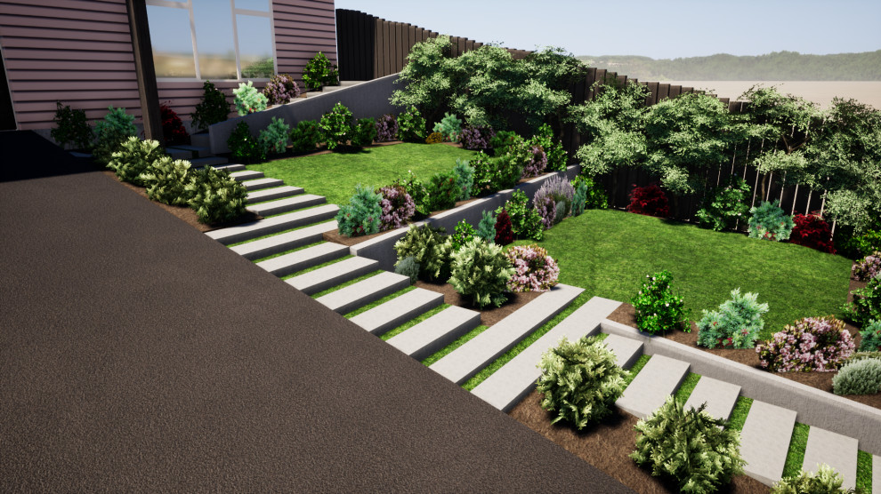 Inspiration for a modern garden in Auckland.