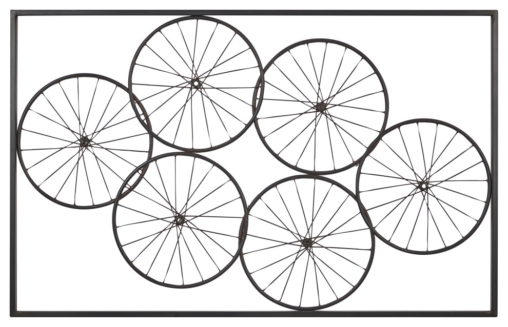 Rustic Black Metal Wall Decor 46290 Industrial Metal Wall Art by Brimfield & May Houzz