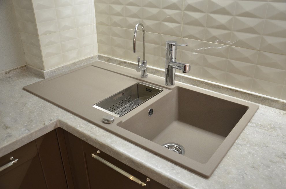 Кухня Кальвадос из массива бука покраска RAL