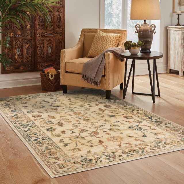 Oriental Weavers Juliette 1331V Beige/Gold 7'10"x10' Indoor Area Rug, 7