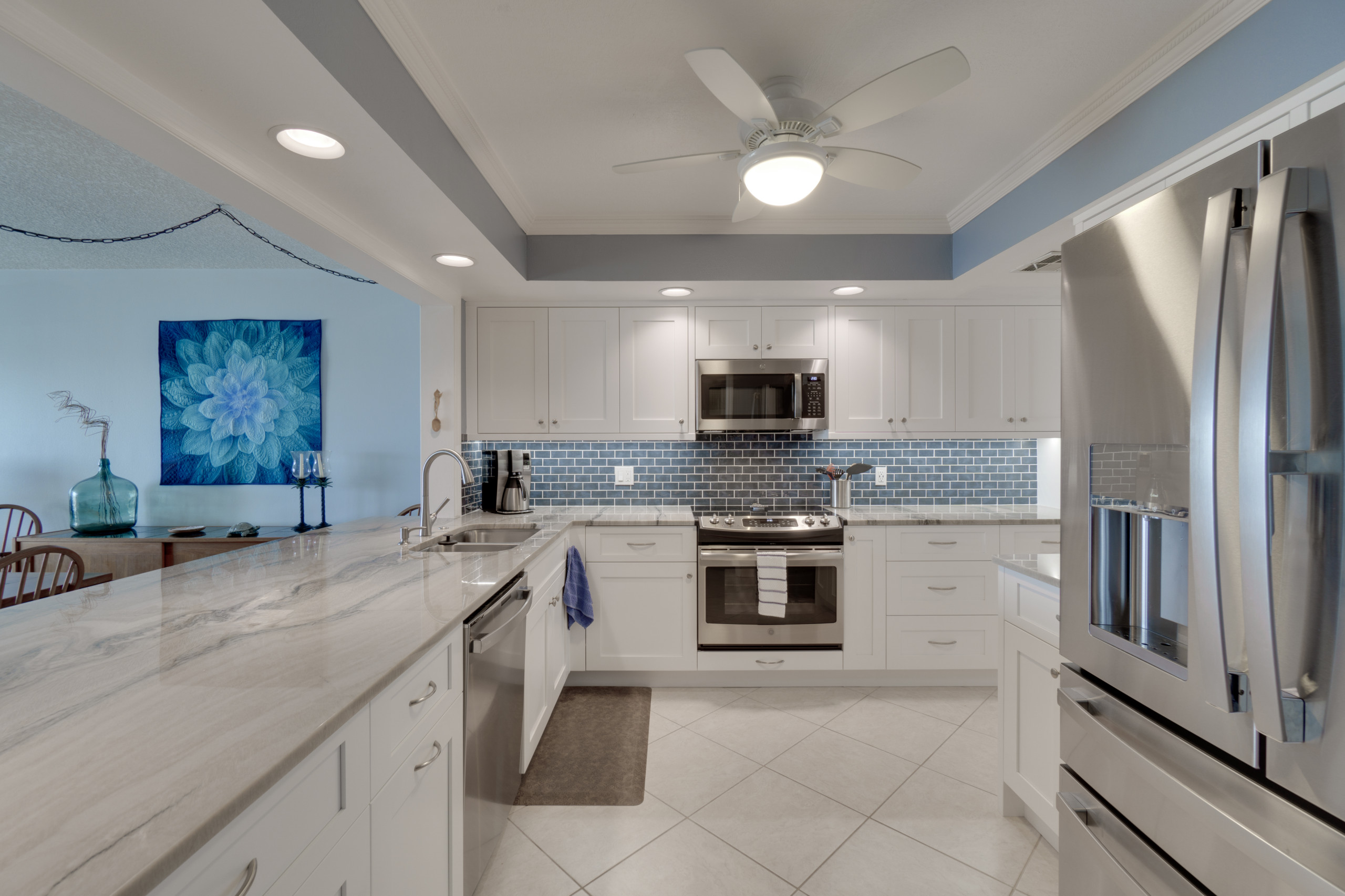 Condo Kitchen Remodel in Painted White Shaker