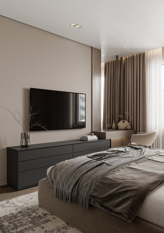 Дизайн-проект трехкомнатной квартиры 80 кв.м. Проект 2024г.