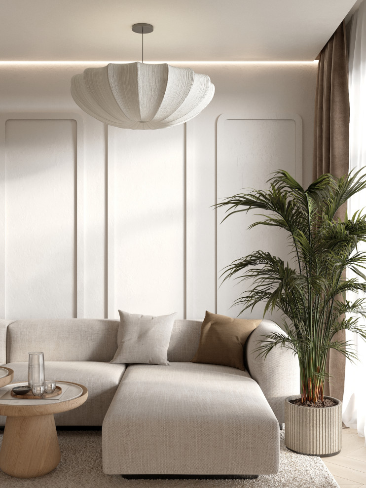 Проект 2-х уровневой квартире в эко-стиле.