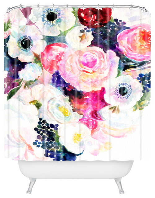 Stephanie Corfee The Dark and the Light Shower Curtain Contemporary