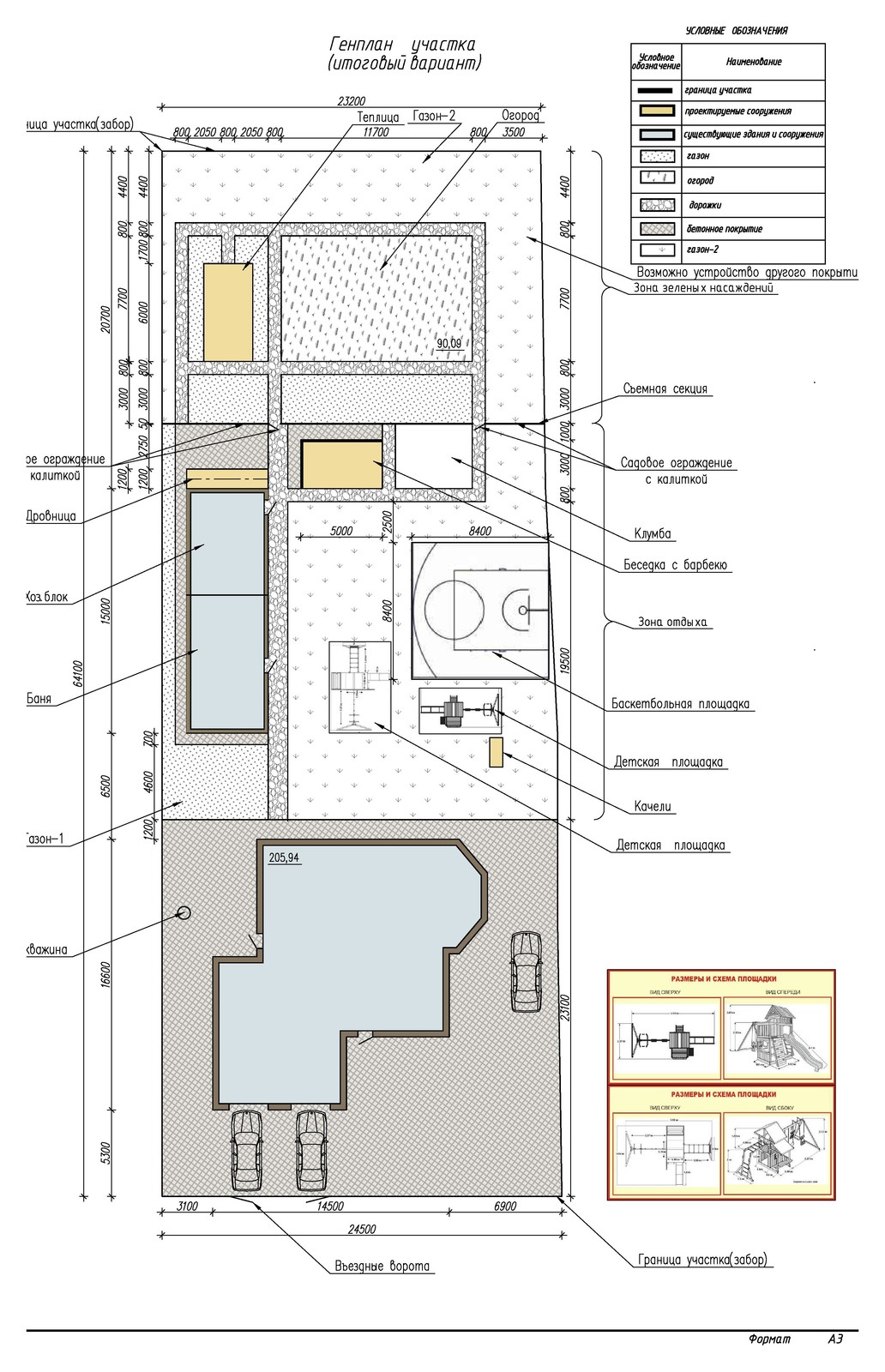 Эскизный проект благоустройства участка