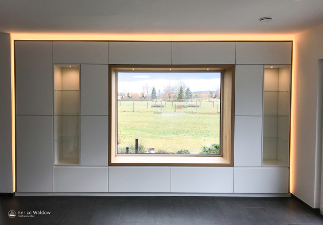 Wohnzimmerwand contemporary-vardagsrum