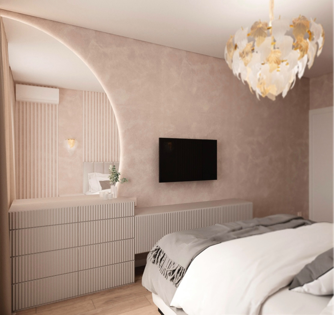 Дизайн проект 3х комнатной квартиры 82 м2 ЖК «Элегант» город Краснодар