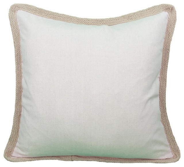 Xia Home Fashions - Square Jute Trimmed Pillow & Reviews Houzz