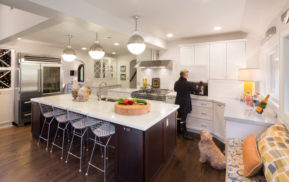 Transitional kitchen photo in Chicago