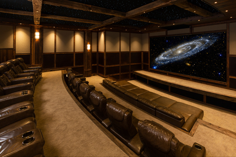 Home Theater & Rec Room Addition Traditional Home Theater Denver