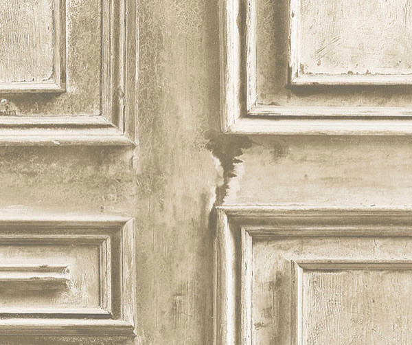 Weathered Moulding Pattern Wallpaper Contemporary Wallpaper by