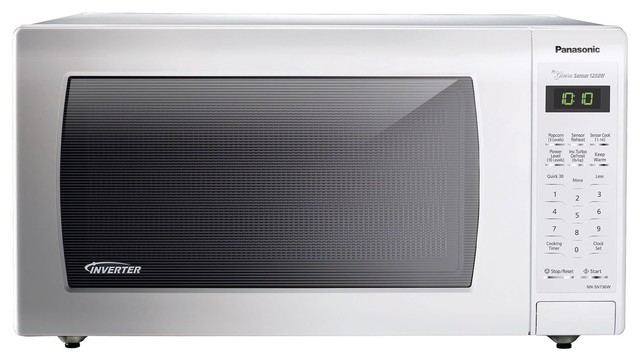 Panasonic 1 6 Cu 1250 Watt White Body Door Nn Sn736w Panasonic 1 6 Cu 1250 Watt White Body Door Nn Sn736w Contemporary Microwave Ovens By Goodwinecoolers