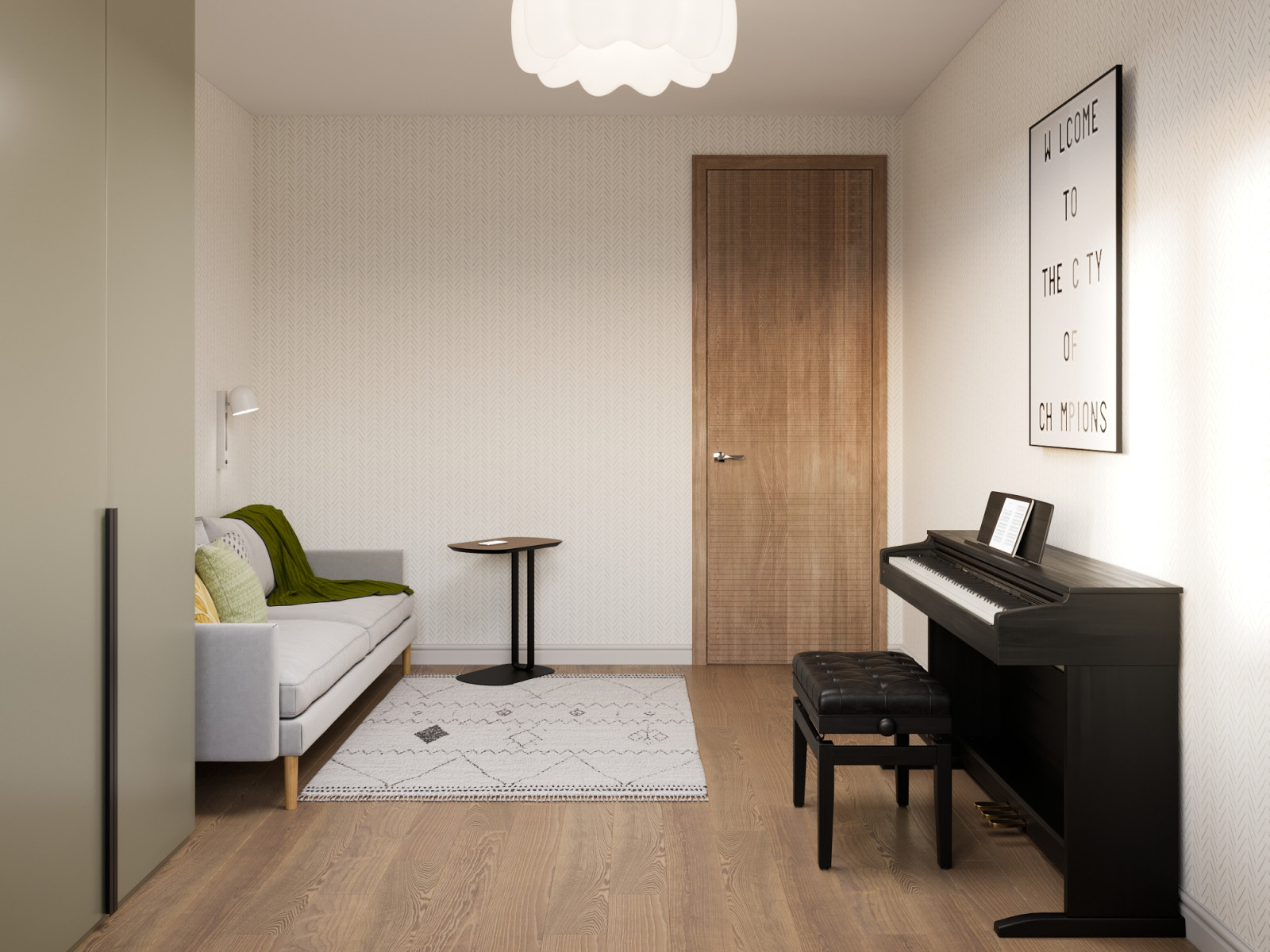 Крылатское, гостевая комната, детская комната, кабинет