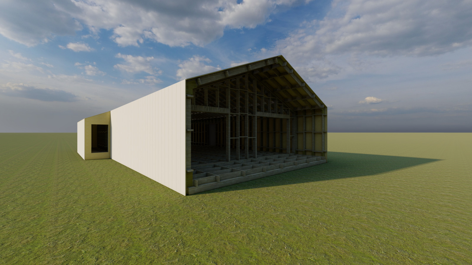 Дом у березы