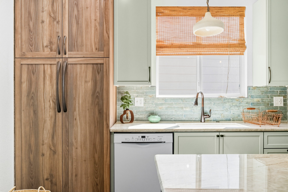 Calming Sage Green Kitchen