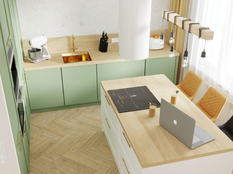 Яркий интерьер квартиры в стиле сканди