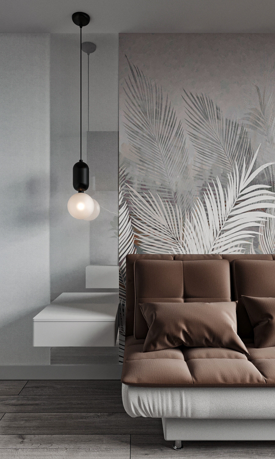 Минималистичная квартира с перетекающими гармоничными пространствами.