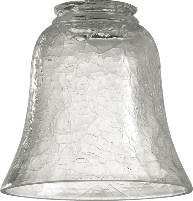 5 Signature Glass Shade Clear Le Transitional Lamp Shades By Buildcom Houzz 5 Signature Glass Shade Clear Le, Clear Glass Bell Lamp Shade