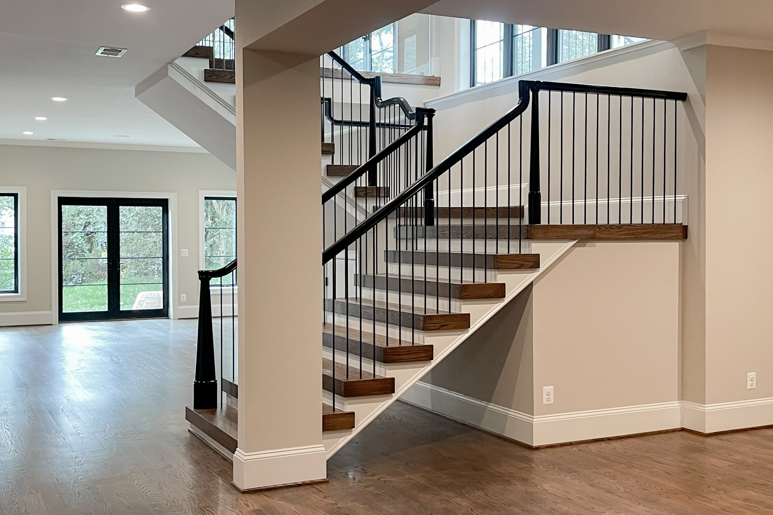 89_Eclectic and Edguy Staircase in French Contemporary Residence, McLean VA 2210