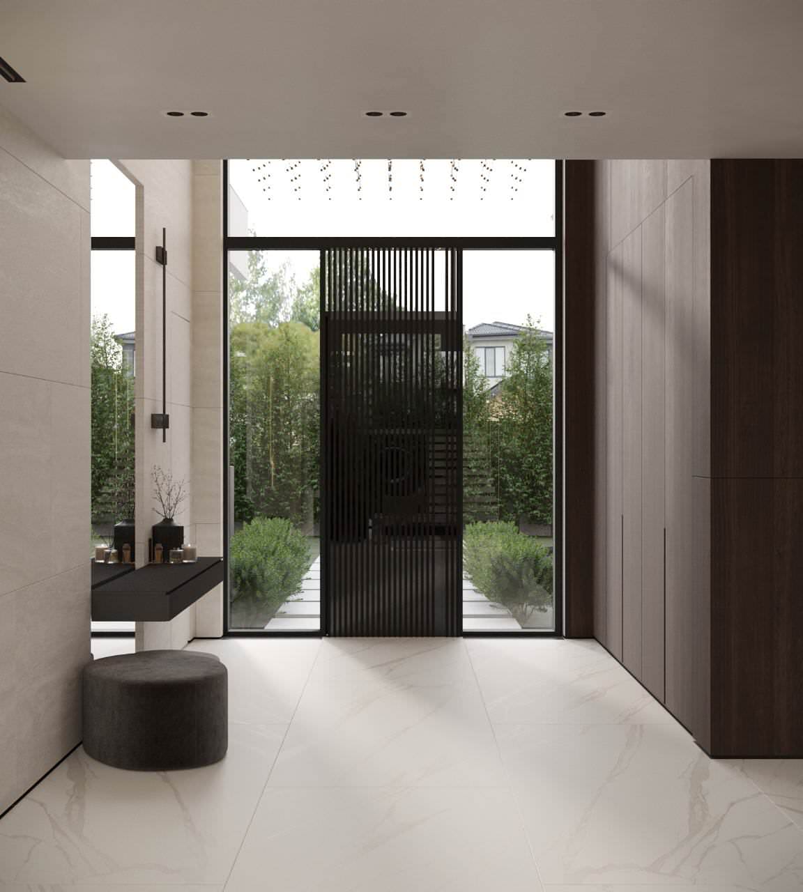 Холл дома в Подмосковье