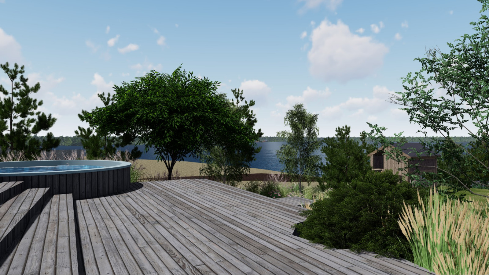 Ландшафт участка д.М.Куяш 2022г.