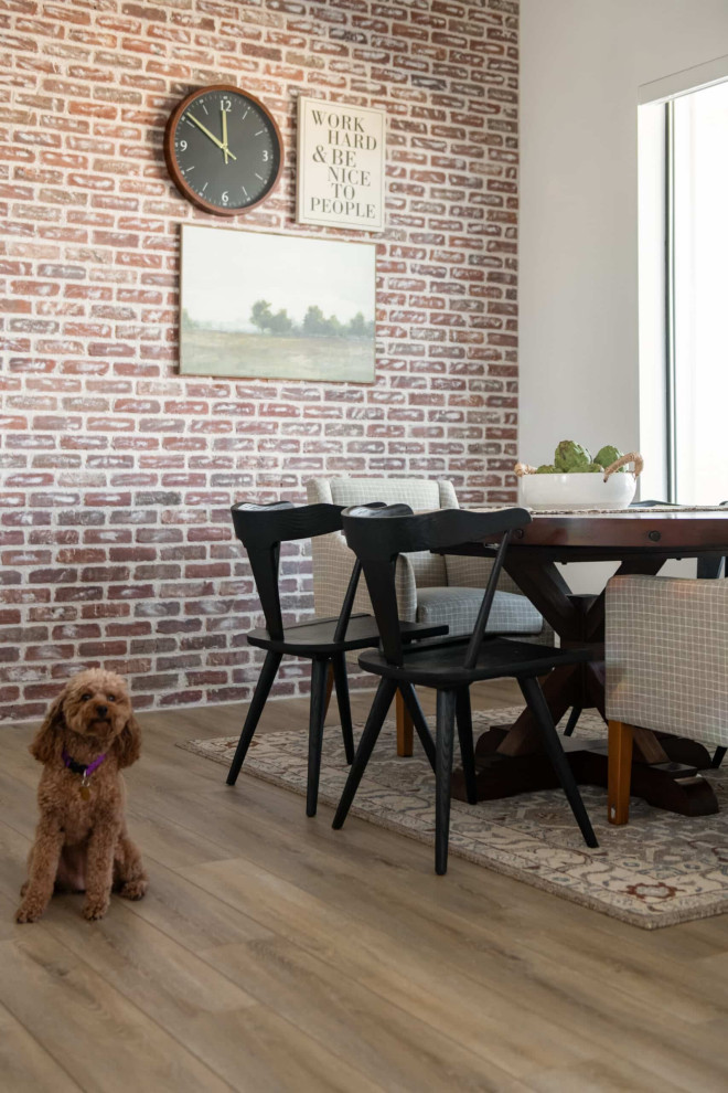 Inspiration for a rustic dining room remodel in Las Vegas