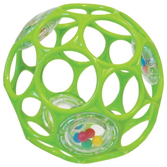 Oball 4" Rattle Toy, Green