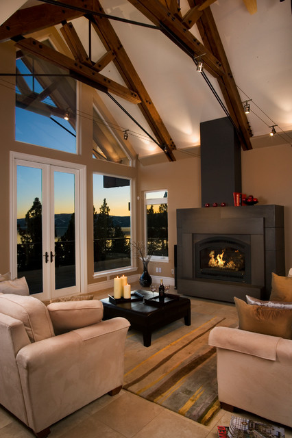 Todd Mather Architect: Fireplaces contemporaneo-salon