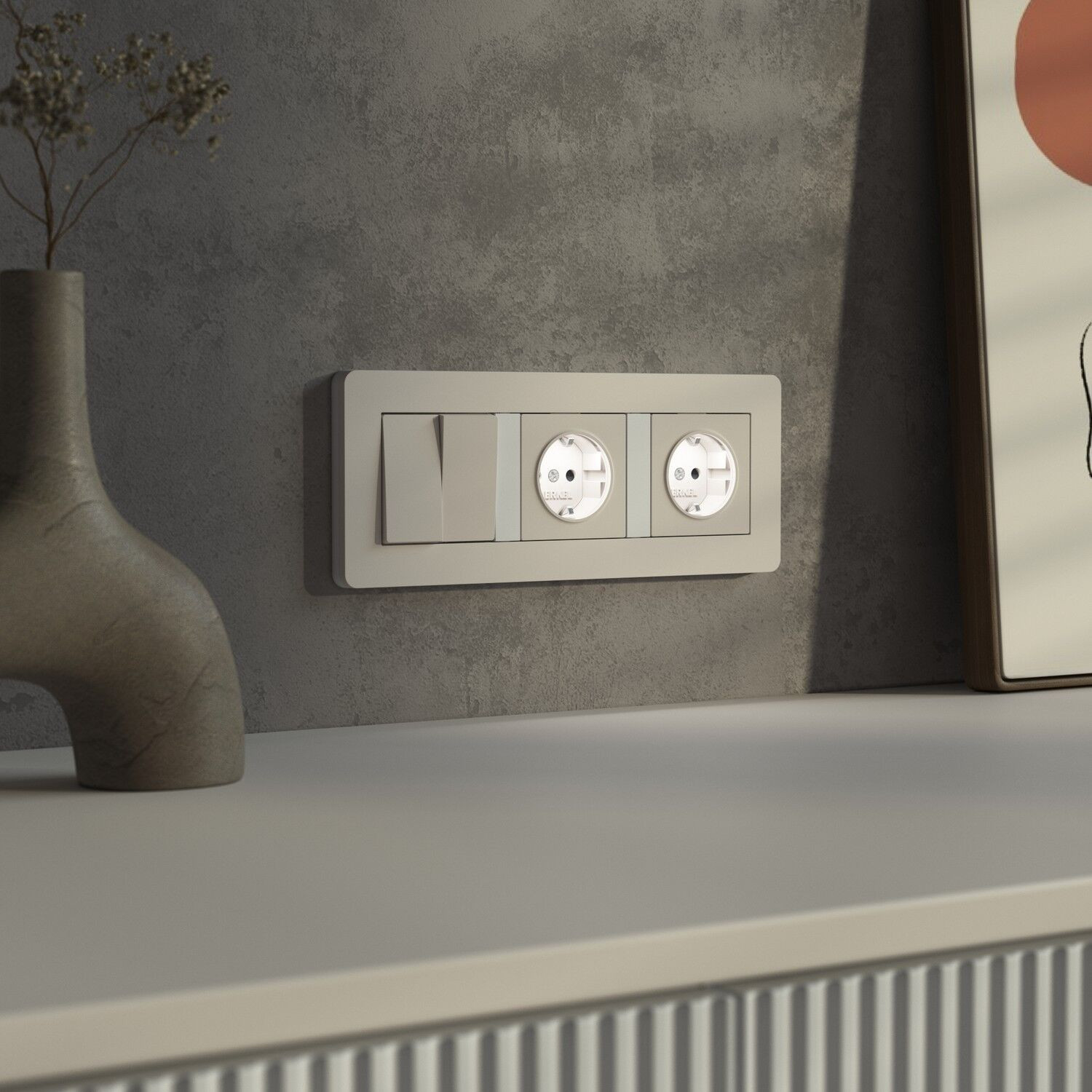 Уникальная розетка с новым цветом подсветки