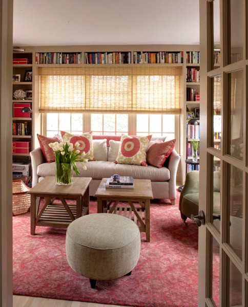 Inspiration for an eclectic home office in Bridgeport.