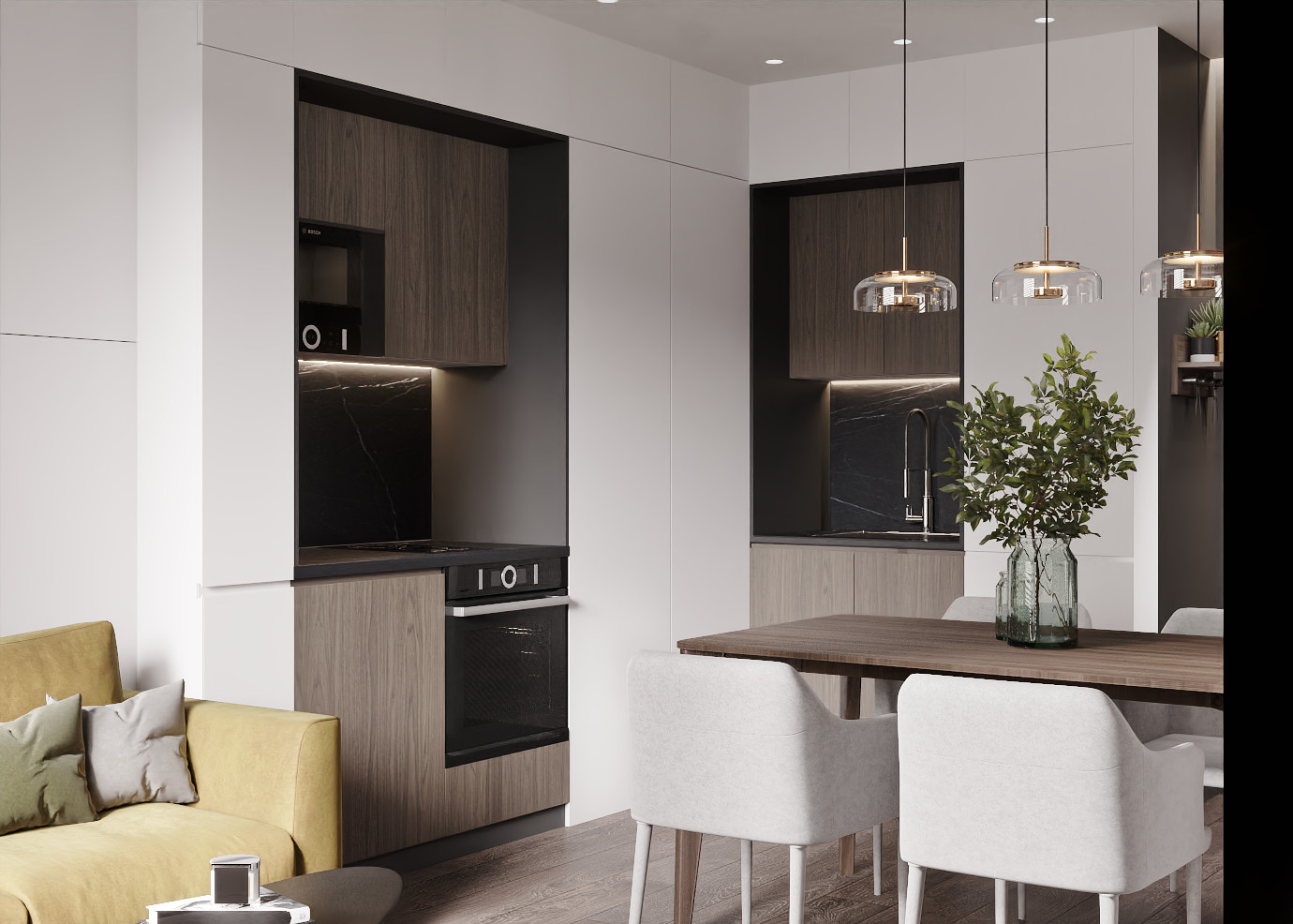 Дизайн-проект квартиры для молодой семьи в г. Москва