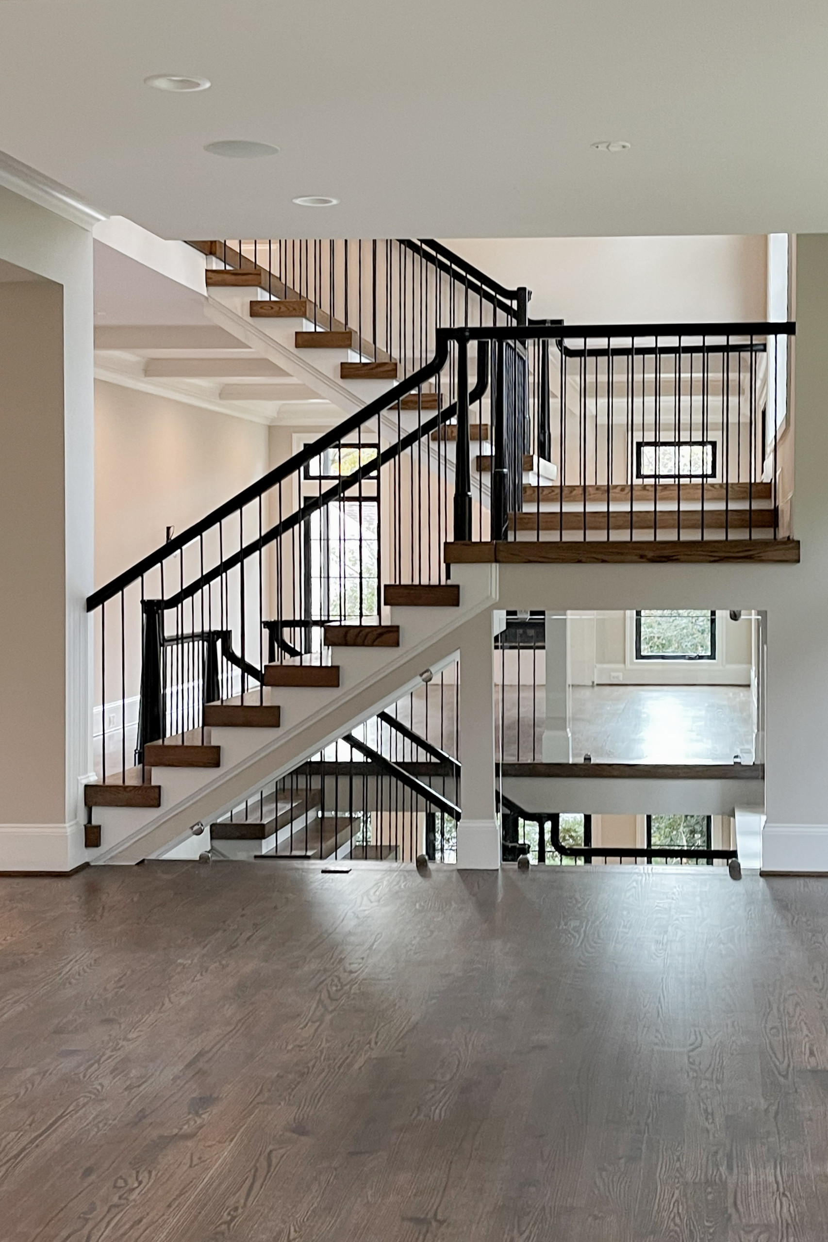 89_Eclectic and Edgy Staircase in French Contemporary Residence, McLean VA 2210