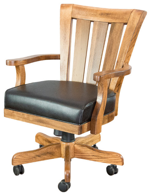 Sedona Slat Back Game Chair With Casters