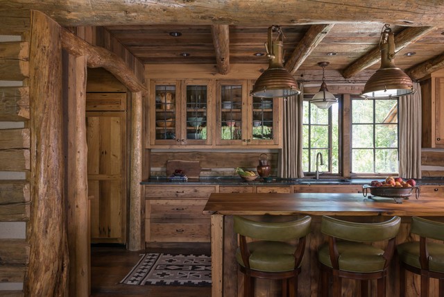 Teton Valley Residence rustic-kitchen