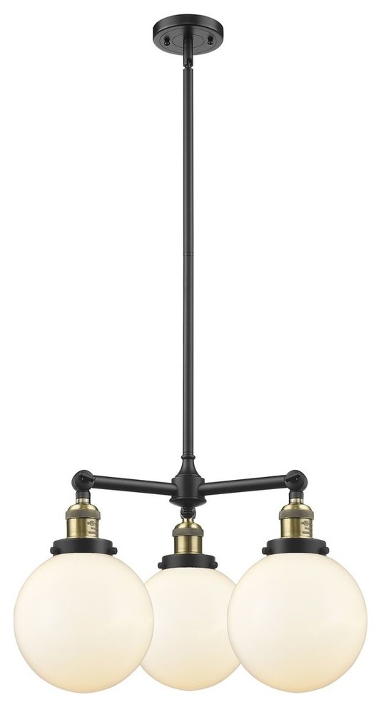 Innovations 3-LT Beacon 22" Chandelier - Black Antique Brass