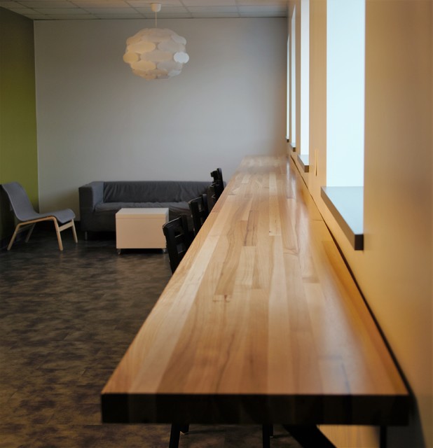 Hickory Butcher Block Counter Top Industrial Grand Rapids by