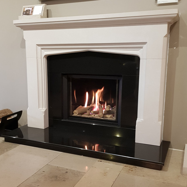 The Porteous In Portland Stone Traditional Living Room