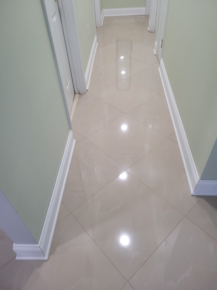 Tile with granite steps,
